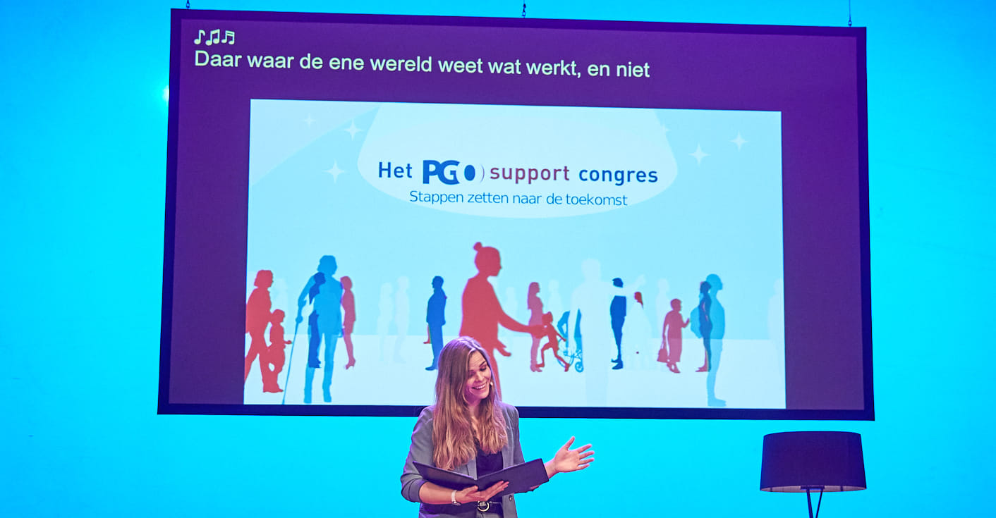 diasy veenstra rapt tijdens het PGOsuppot-congres