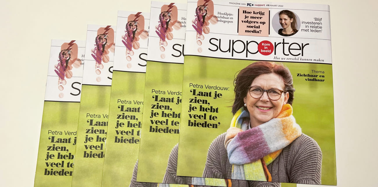 Cover magazine PGOsupport Supporter nummer 11, maart 2022