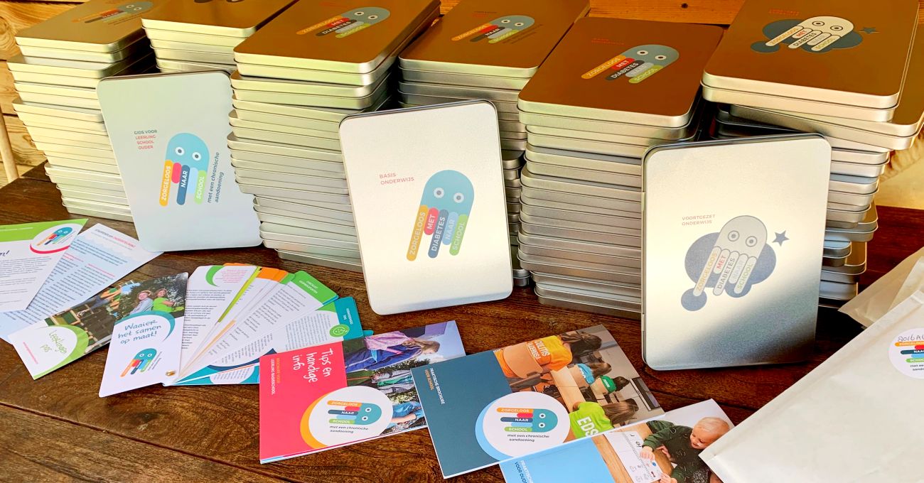 foldermateriaal van stichting zorgeloos naar school
