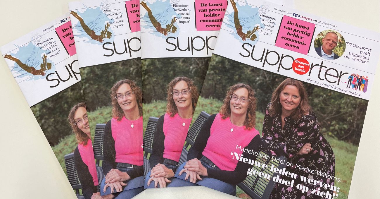 cover pgosupport-magazine supporter nummer 13, december 2022